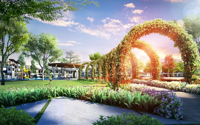 Landscaping and garden arch