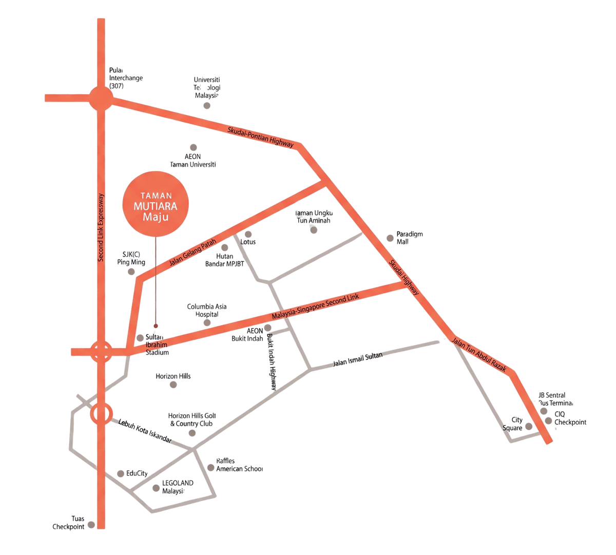 Taman Mutiara Maju Location and Connectivity Map
